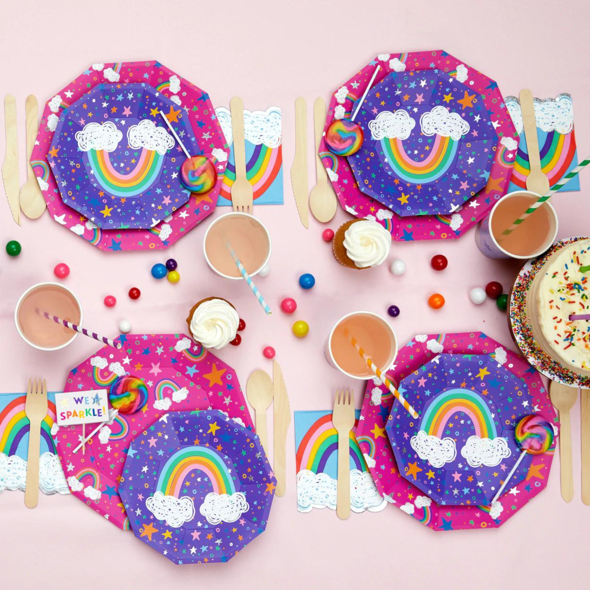 Sparkella Rainbow Large Plates