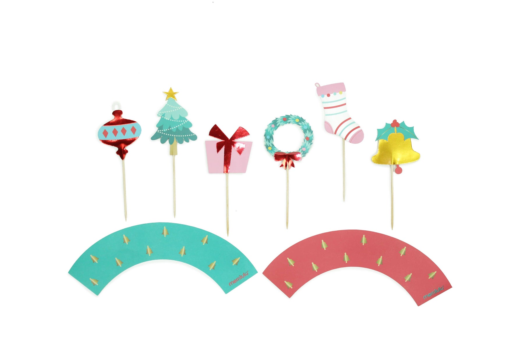 Christmas Cupcake Toppers & Wrappers