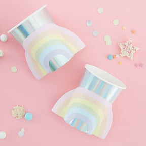 Pastel Rainbow Cups